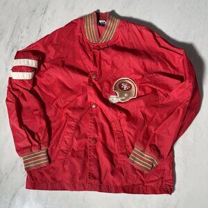 Youth Vtg San Francisco 49ers Windbreaker - 70's - Embroidered Helmet Patch NFL
